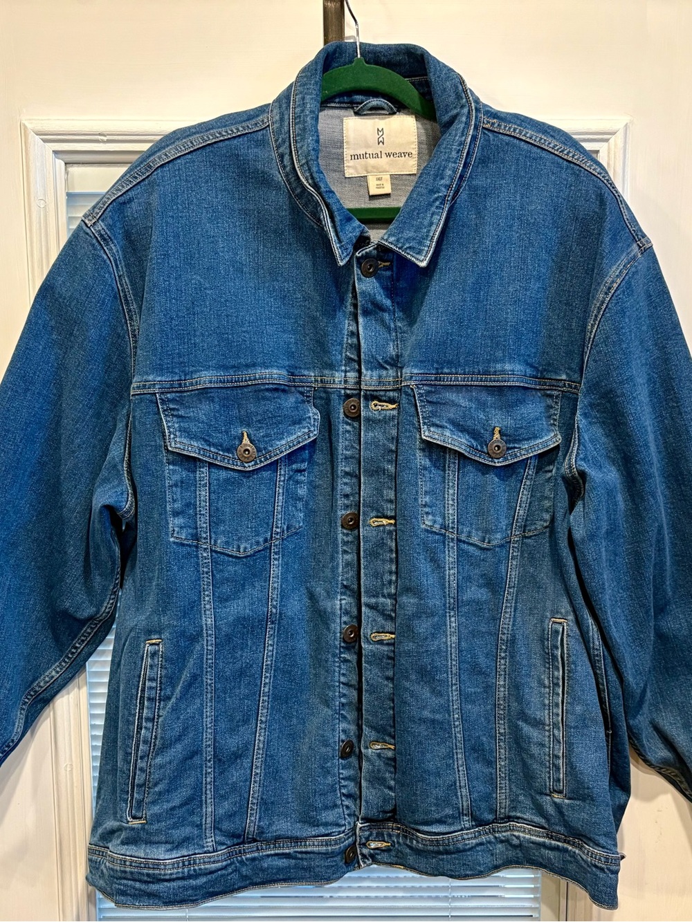 Mutual Weave Men’s Blue Denim Jacket 3XLT